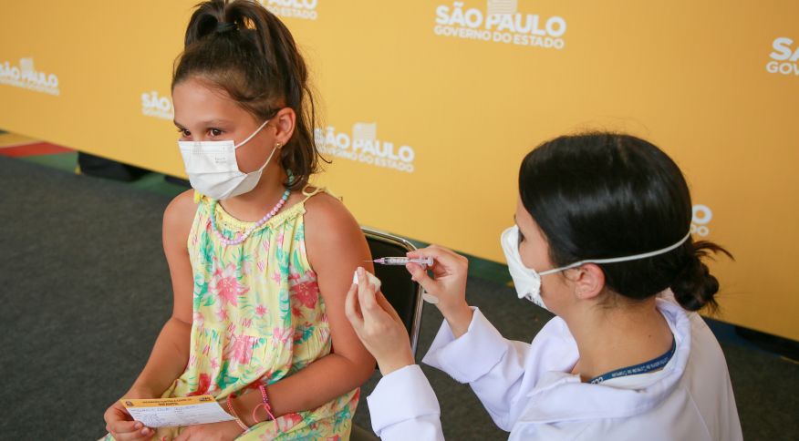 Estado de São Paulo anuncia "Semana E" de vacinação de crianças contra a Covid